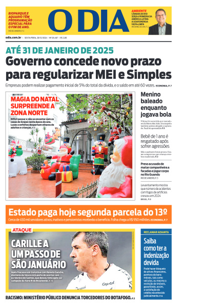 O DIA - Edição de 20 de Dezembro de 2024