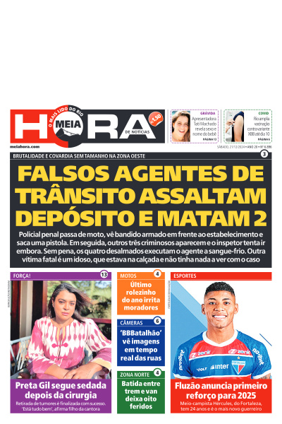 MEIA HORA - Edição de 21 de Dezembro de 2024