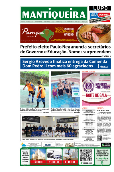 Mantiqueira - Edição de 21 de Dezembro de 2024