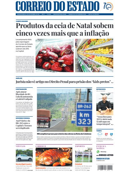 Correio do Estado - Edição de 22 de Dezembro de 2024