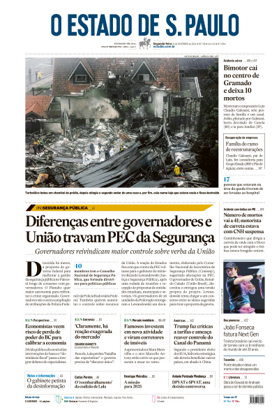 Estadão - Edição de 23 de Dezembro de 2024