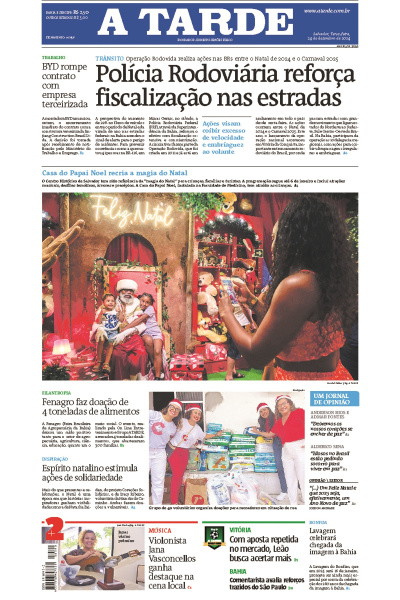 A TARDE - Edição de 24 de Dezembro de 2024