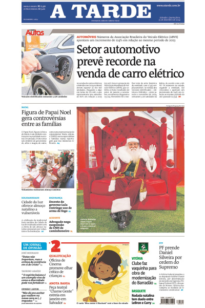 A TARDE - Edição de 25 de Dezembro de 2024