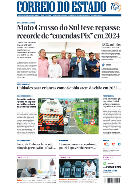 Correio do Estado - Edição de 26 de Dezembro de 2024