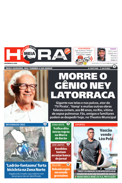 MEIA HORA - Edição de 27 de Dezembro de 2024