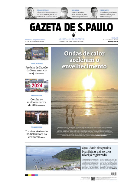 Gazeta de S. Paulo - Edição de 29 de Dezembro de 2024