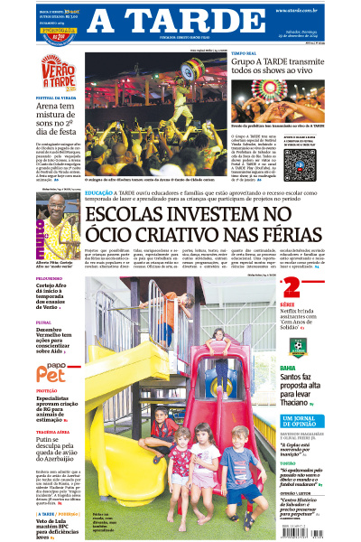 A TARDE - Edição de 29 de Dezembro de 2024