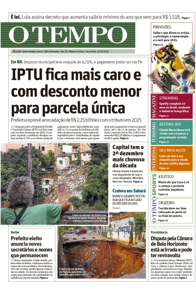 O TEMPO - Edição de 31 de Dezembro de 2024