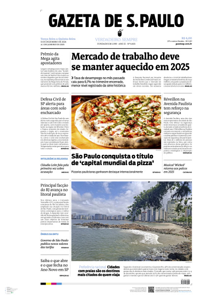 Gazeta de S. Paulo - Edição de 31 de Dezembro de 2024 a 02 de Janeiro de 2025