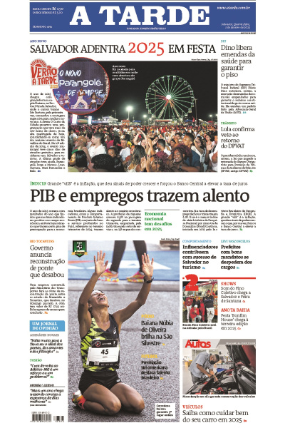 A TARDE - Edição de 01 de Janeiro de 2025