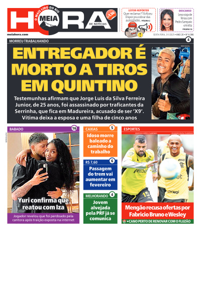 MEIA HORA - Edição de 03 de Janeiro de 2025