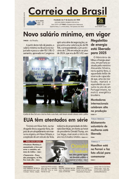 Correio do Brasil - Edição de 03 de Janeiro de 2025
