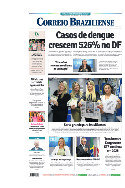 Correio Braziliense - Edição de 03 de Janeiro de 2025