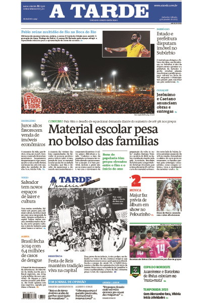 A TARDE - Edição de 04 de Janeiro de 2025