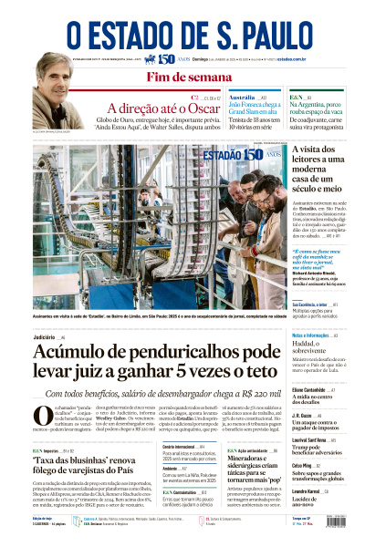 Estadão - Edição de 05 de Janeiro de 2025