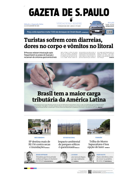 Gazeta de S. Paulo - Edição de 05 de Janeiro de 2025