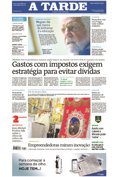 A TARDE - Edição de 06 de Janeiro de 2025
