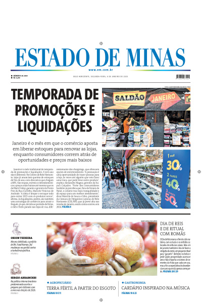Estado de Minas - Edição de 06 de Janeiro de 2025 