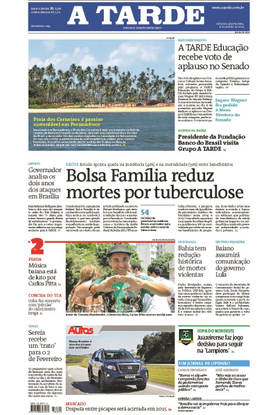 A TARDE - Edição de 08 de Janeiro de 2025