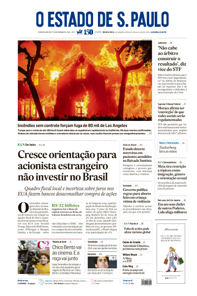 Estadão - Edição de 09 de Janeiro de 2025