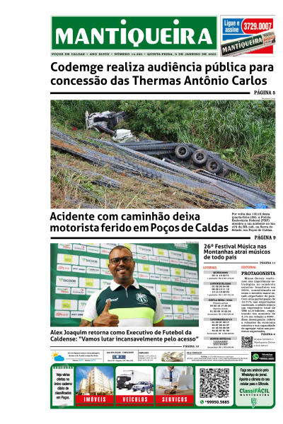 Mantiqueira - Edição de 09 de Janeiro de 2025