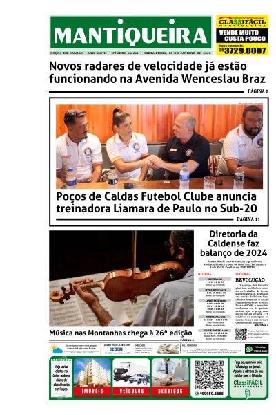 Mantiqueira - Edição de 10 de Janeiro de 2025