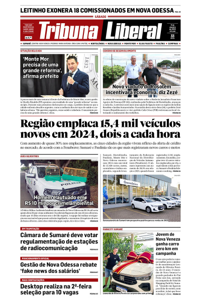 Tribuna Liberal - Edição de 11 de Janeiro de 2025