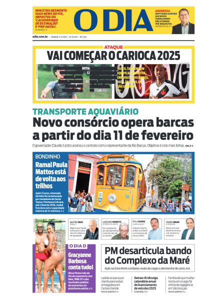 O DIA - Edição de 11 de Janeiro de 2025