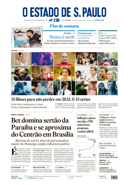 Estadão - Edição de 12 de Janeiro de 2025