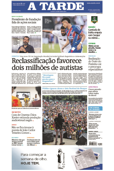 A TARDE - Edição de 13 de Janeiro de 2025