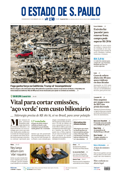 Estadão - Edição de 13 de Janeiro de 2025
