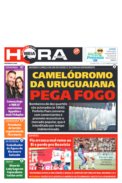 MEIA HORA - Edição de 13 de Janeiro de 2025