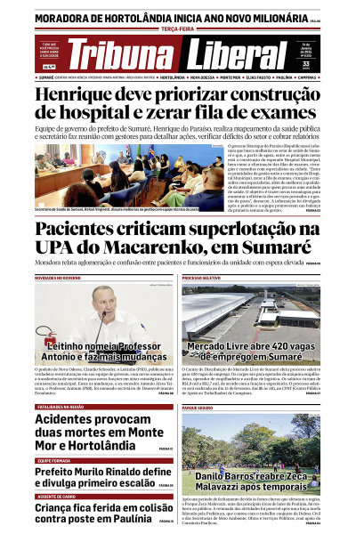 Tribuna Liberal - Edição de 14 de Janeiro de 2025
