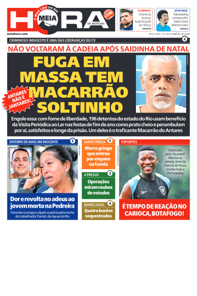 MEIA HORA - Edição de 14 de Janeiro de 2025