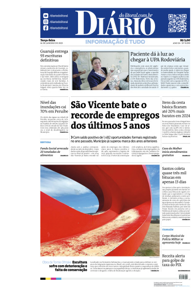 Diário do Litoral - Edição de 14 de Janeiro de 2025
