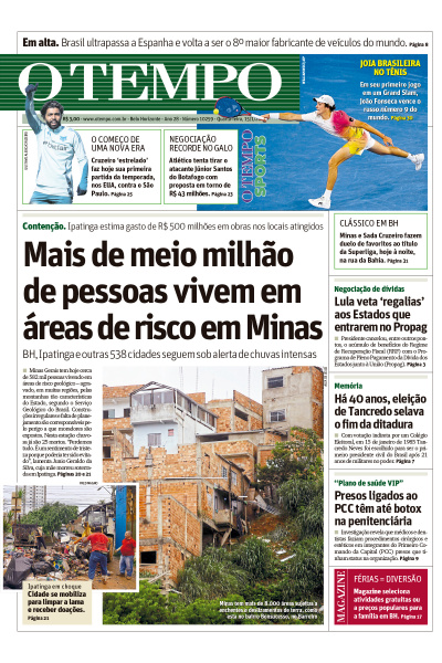 O TEMPO - Edição de 15 de Janeiro de 2025