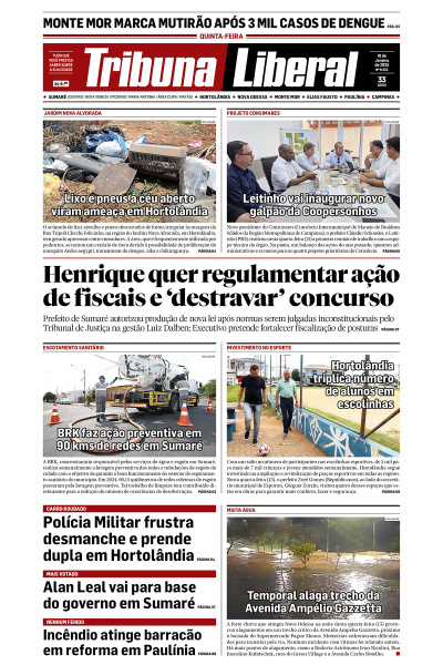 Tribuna Liberal - Edição de 16 de Janeiro de 2025