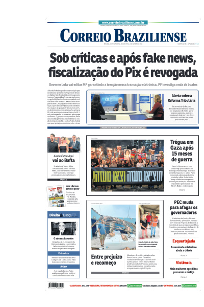 Correio Braziliense - Edição de 16 de Janeiro de 2025