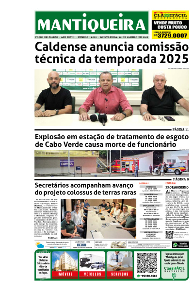 Mantiqueira - Edição de 16 de Janeiro de 2025