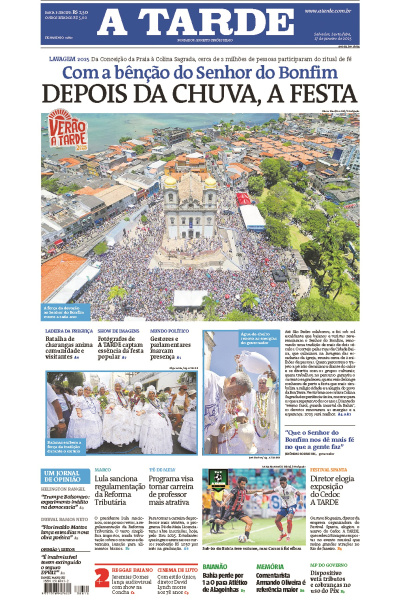 A TARDE - Edição de 17 de Janeiro de 2025