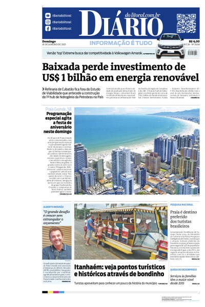 Diário do Litoral - Edição de 19 de Janeiro de 2025