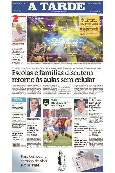 A TARDE - Edição de 20 de Janeiro de 2025