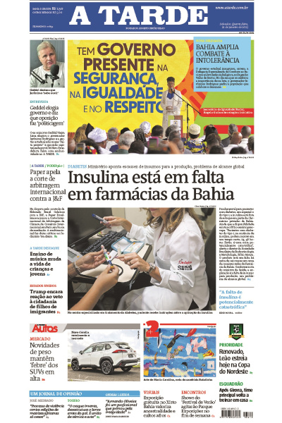 A TARDE - Edição de 22 de Janeiro de 2025