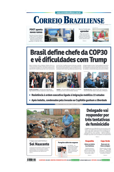 Correio Braziliense - Edição de 22 de Janeiro de 2025