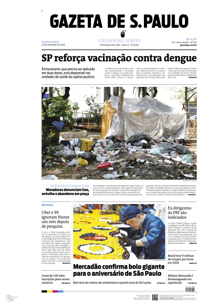 Gazeta de S. Paulo - Edição de 23 de Janeiro de 2025