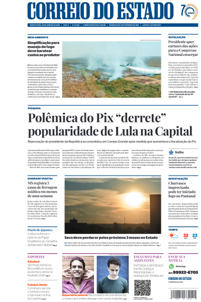 Correio do Estado - Edição de 23 de Janeiro de 2025