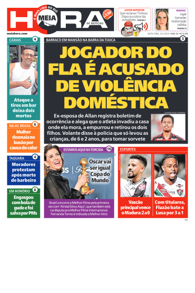 MEIA HORA - Edição de 24 de Janeiro de 2025