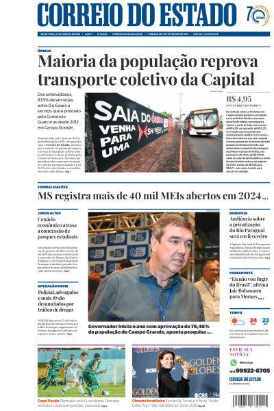 Correio do Estado - Edição de 24 de Janeiro de 2025