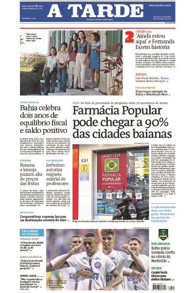 A TARDE - Edição de 24 de Janeiro de 2025