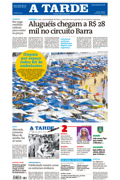 A TARDE - Edição de 25 de Janeiro de 2025